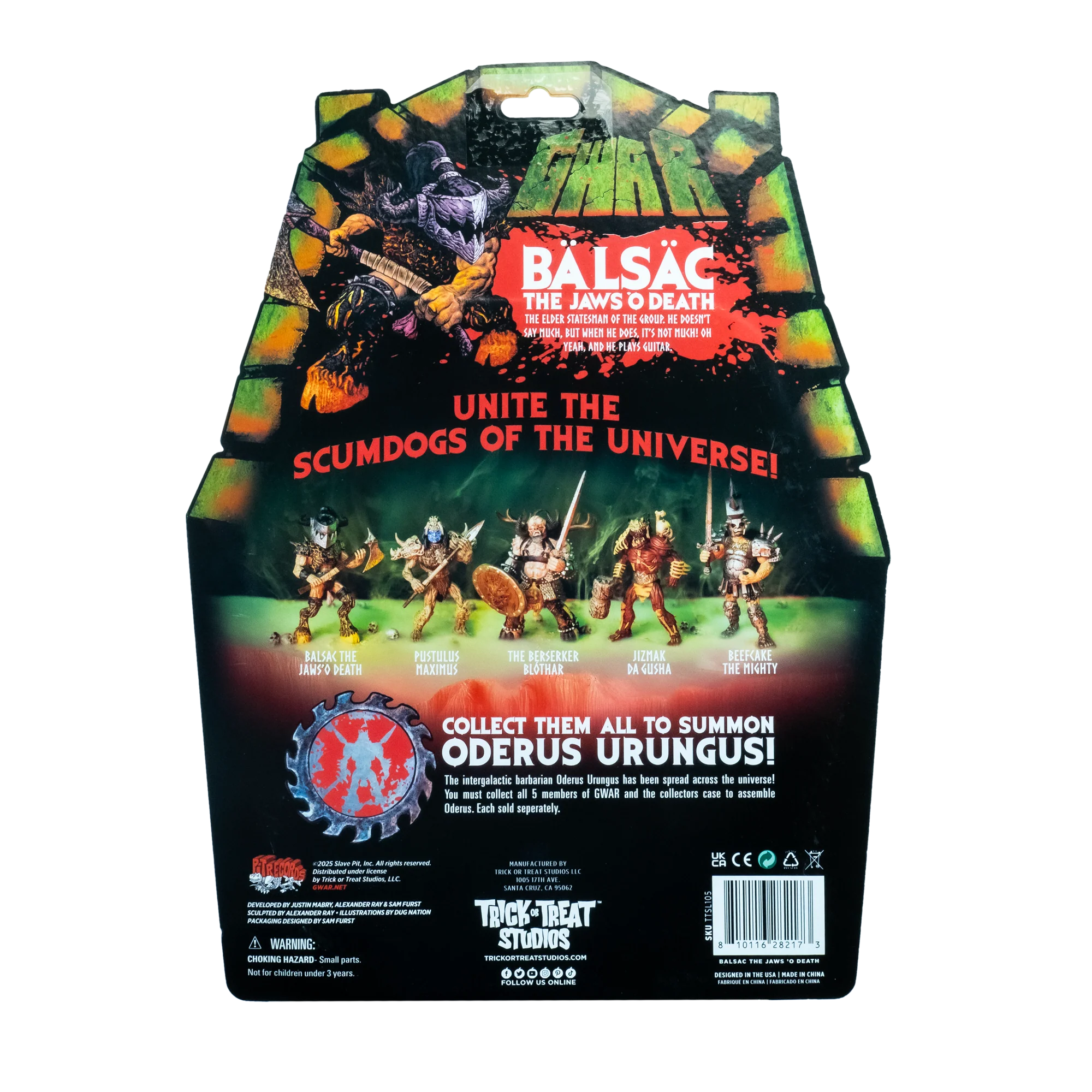 GWAR - Balsac the Jaws 'O Death - 5" Action Figure - Image 9