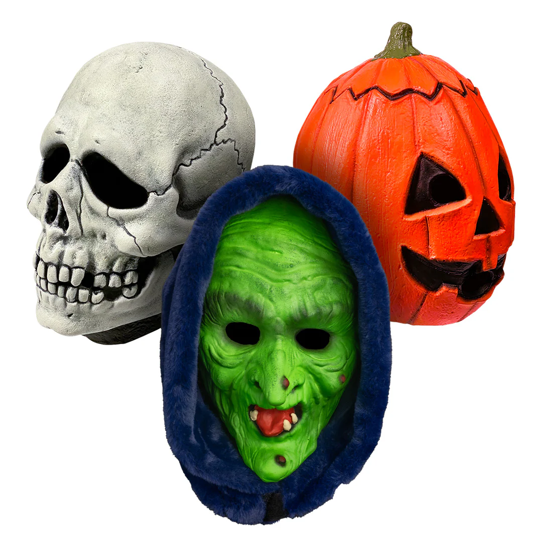 Don Post Mask Bundle - Skull, Witch, Pumpkin
