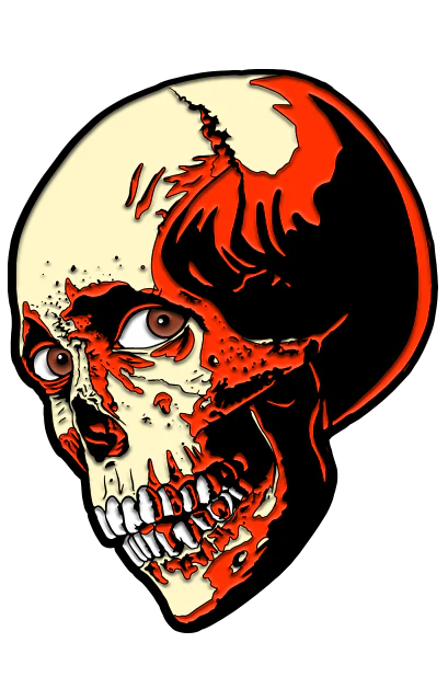 EVIL DEAD 2 - Poster Skull ENAMEL PIN - Image 2