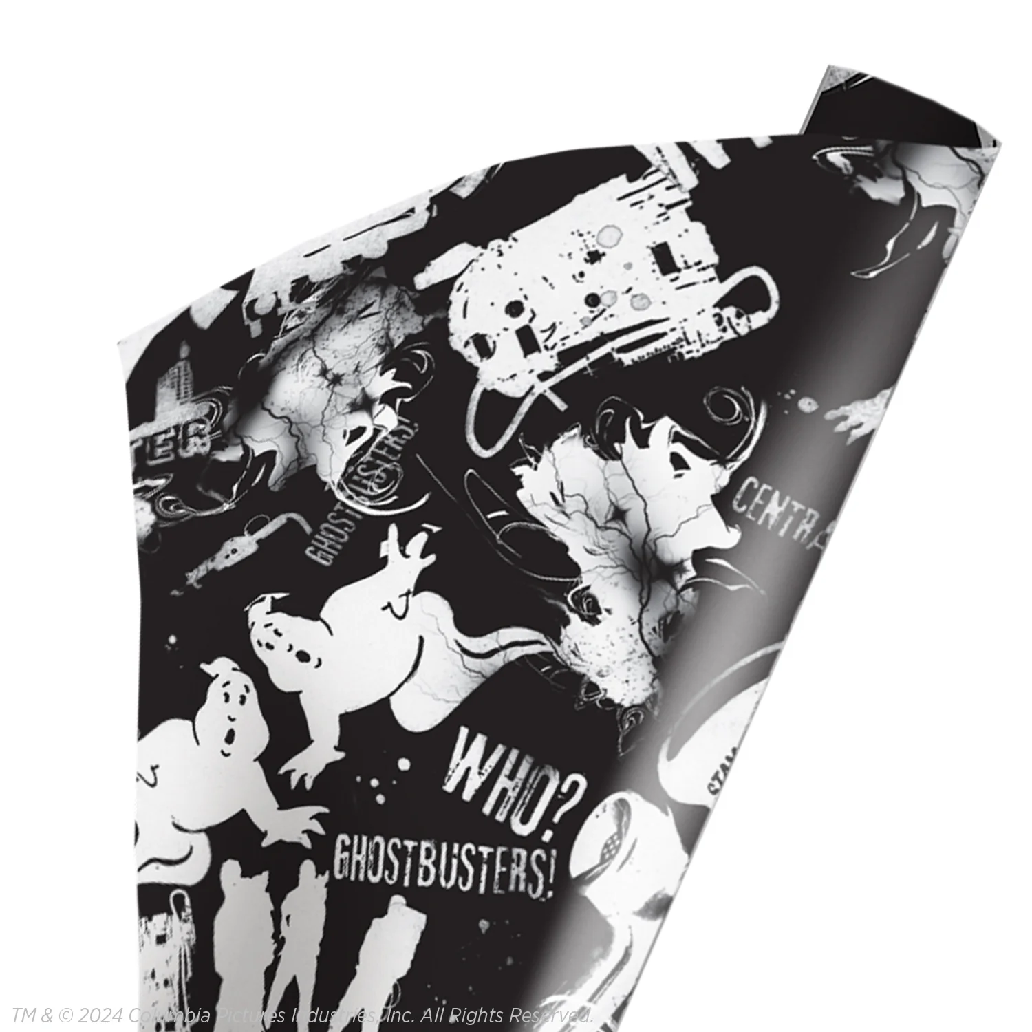 Ghostbusters - Black & White Wrapping Paper - Image 2