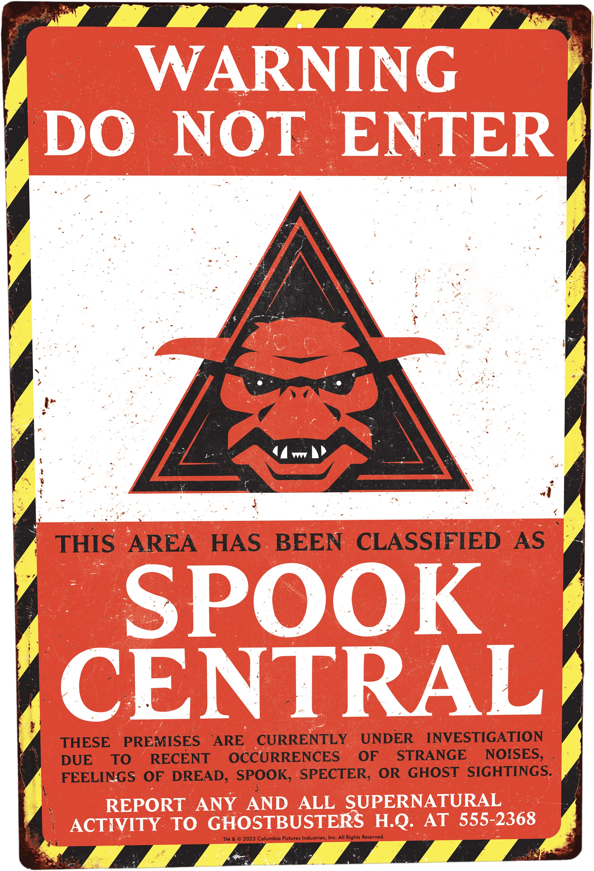 Ghostbusters - Spook Central Metal Sign