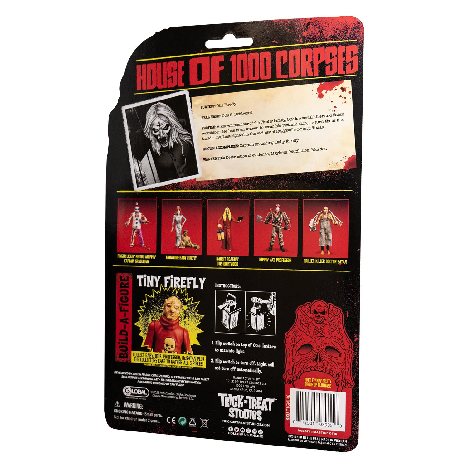 House of 1000 Corpses - Rabbit Roastin' Otis Driftwood - 5" Action Figure - Image 9