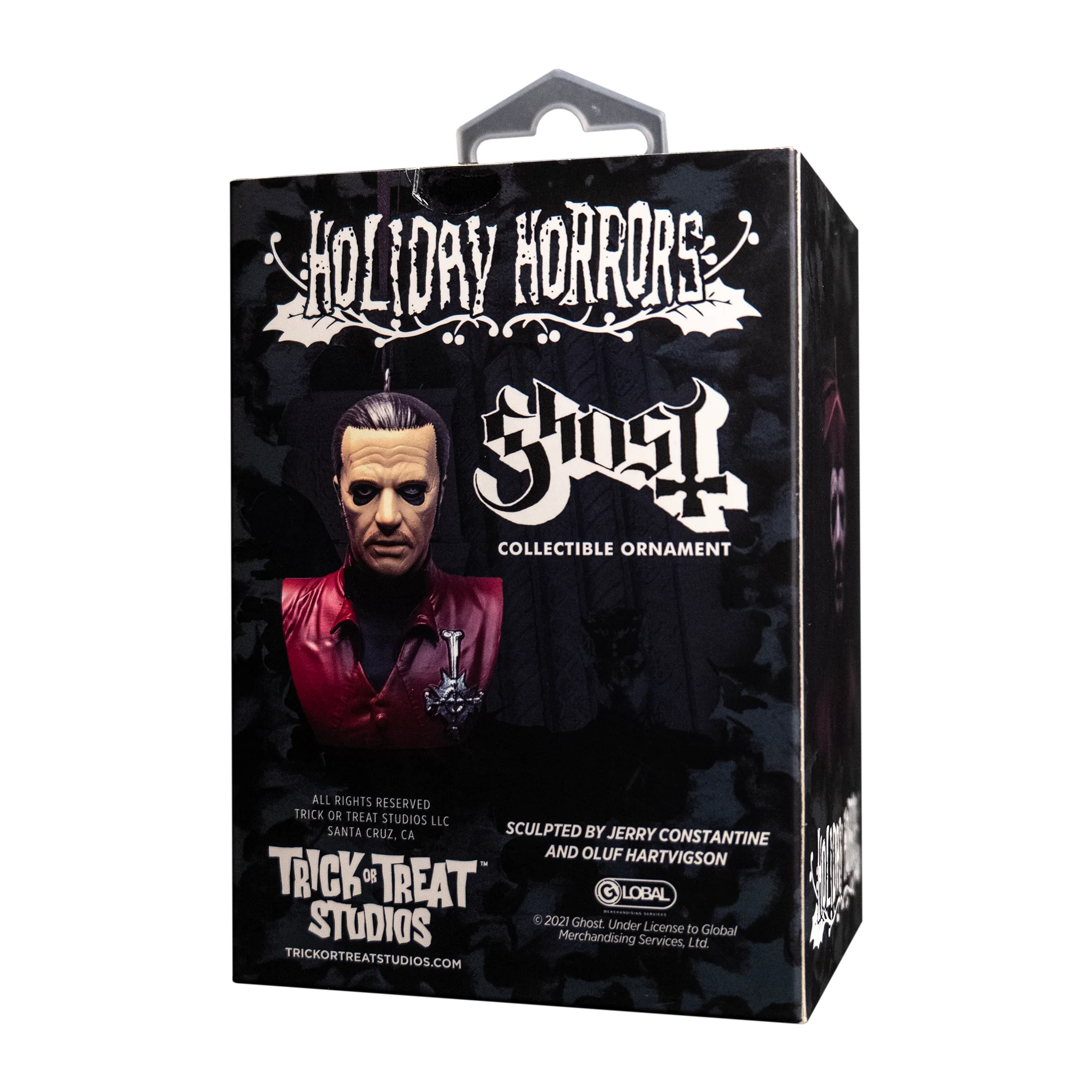 Holiday Horrors - Ghost Cardinal Copia Ornament - Image 4