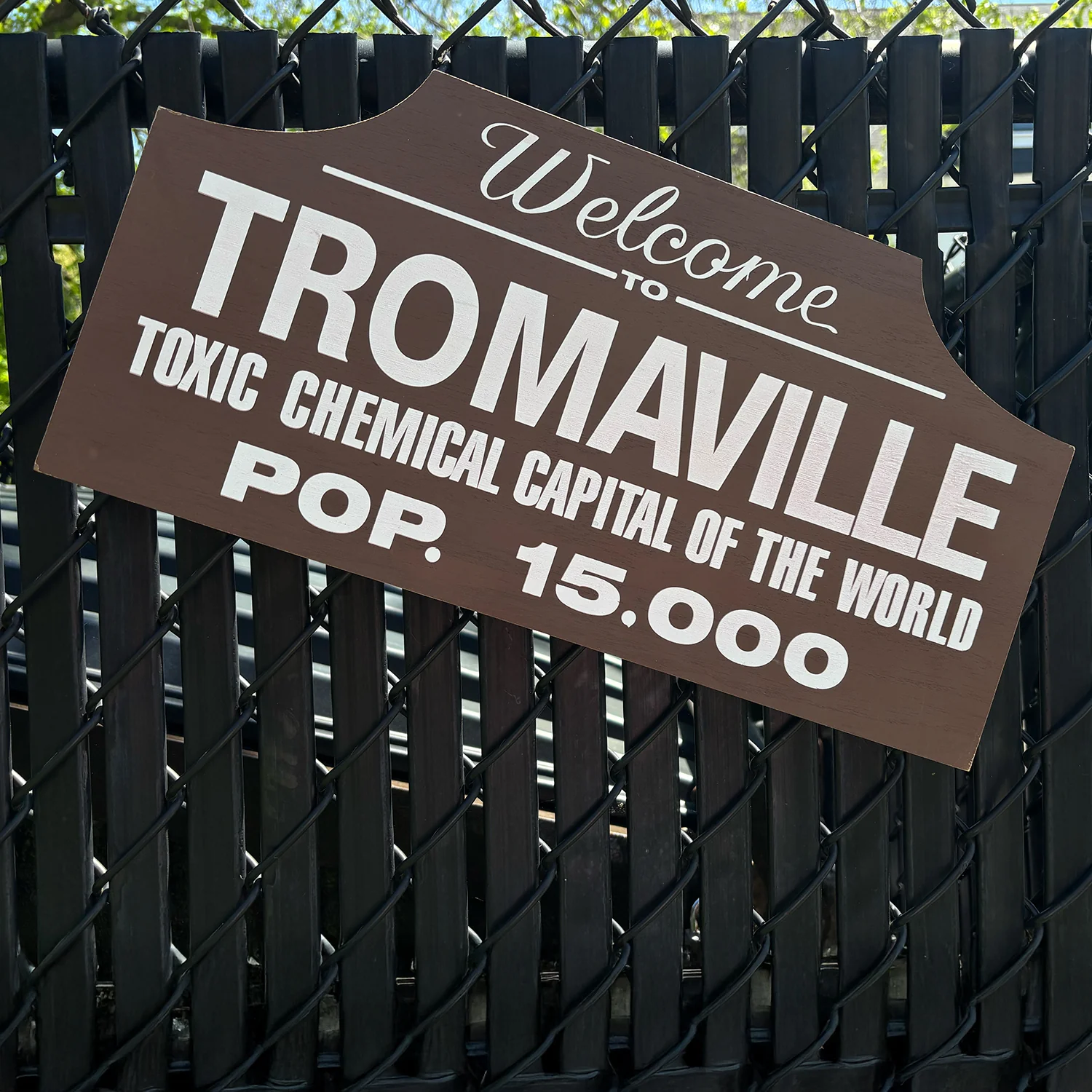 Toxic Avengers - Tromaville Wood Sign