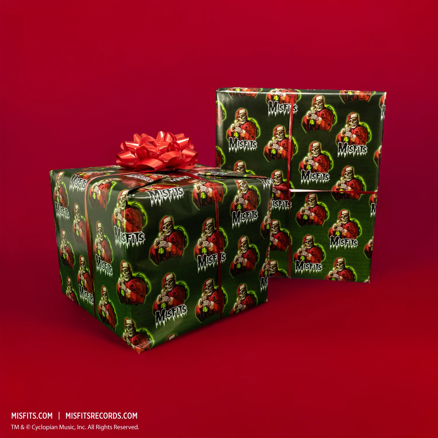 Misfits - Crimson Cringle Wrapping Paper